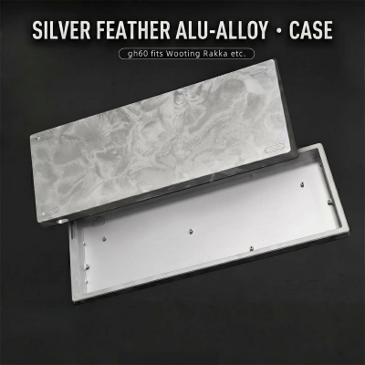 GH60 Feather Texture Aluminum Alloy Case for Mechanical / Magnetic Keyboard Wooting 60 / 60HE+ GH60 Madlions mad60